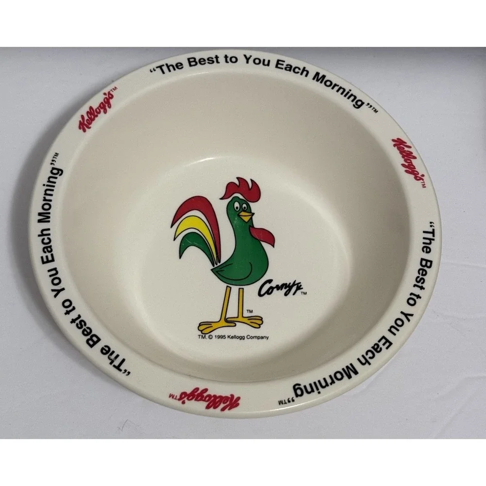 1995 Kellogg's Cornelius Rooster Cereal Bowl 